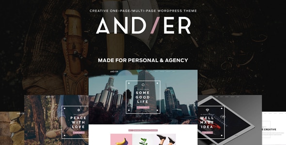 Andier - Responsive One & Multi Page Portfolio Theme Logo